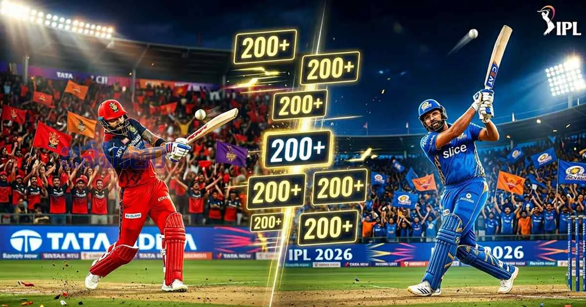 కోహ్లీ, రోహిత్ షోలు IPLలో పరుగుల జాతర – వరుసగా 4 ఇన్నింగ్స్‌లో 200+ స్కోర్లు!