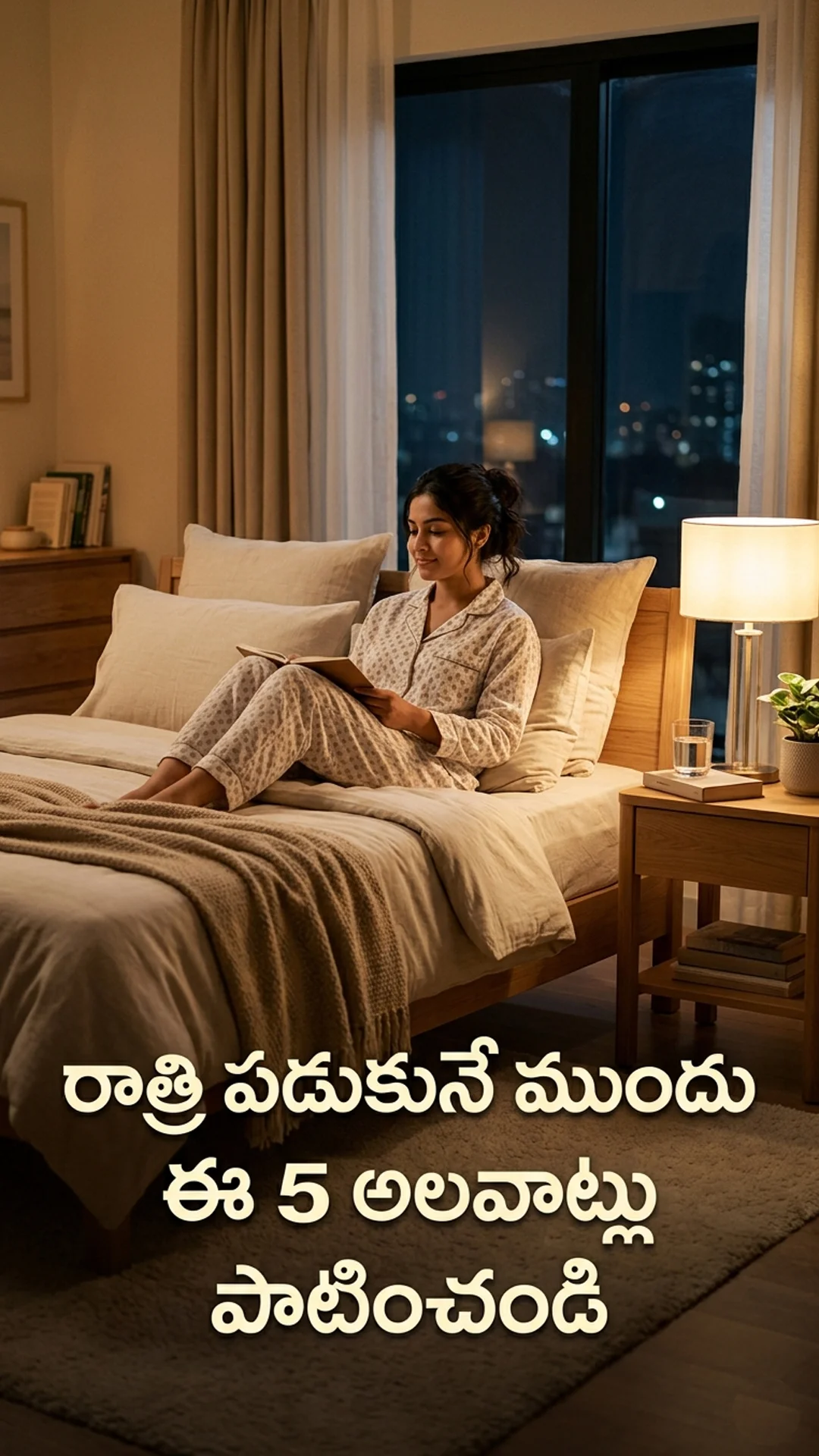 రాత్రి పడుకునే ముందు చేయాల్సిన 5 అలవాట్లు